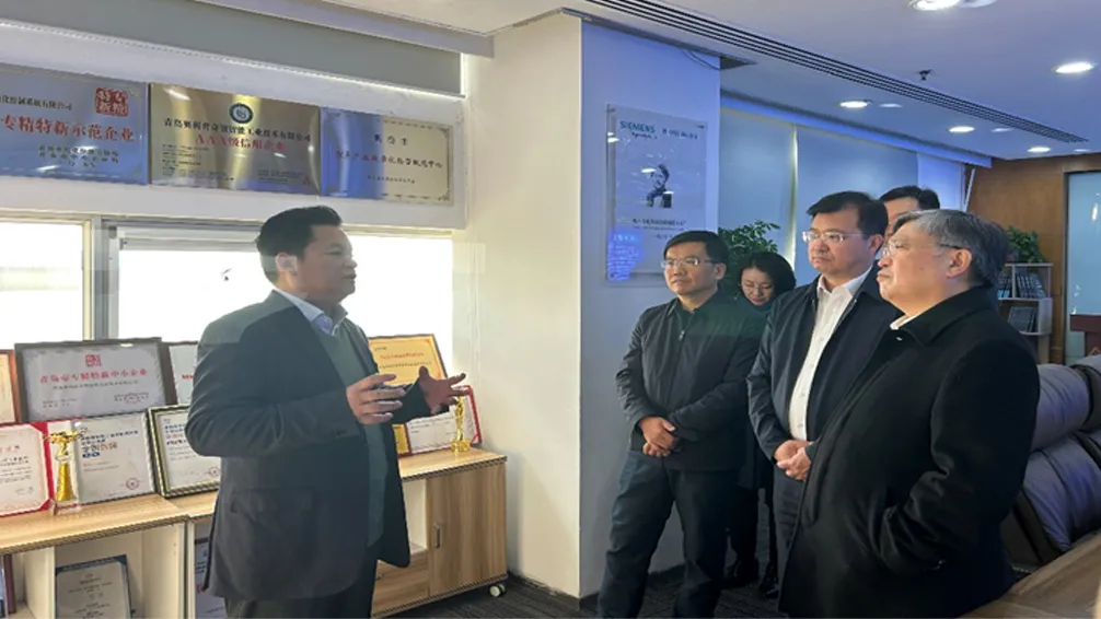 青岛市副市长耿涛到奥利普奇智调研
